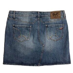 Bootheel Trading Co. beaded denim mini skirt 10